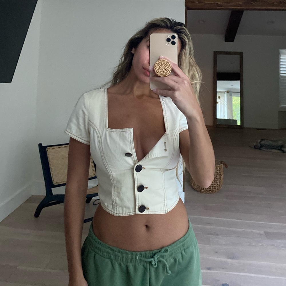 Anthropologie crop top